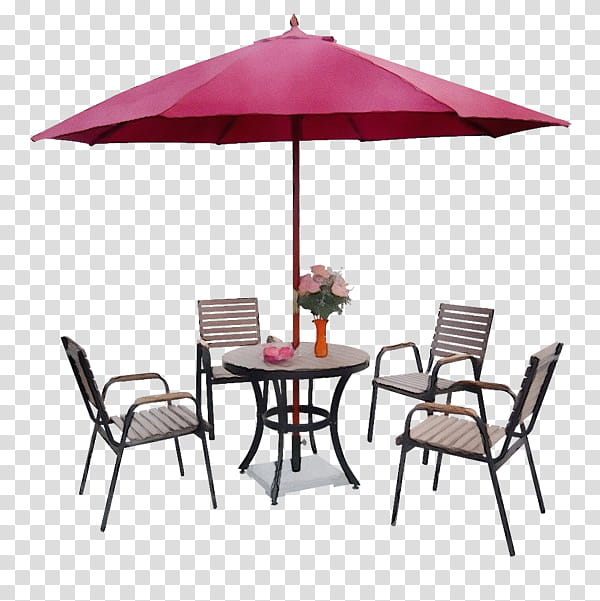 umbrella furniture table outdoor table patio, Watercolor, Paint, Wet Ink, Outdoor Furniture, Pink, Shade, Chair transparent background PNG clipart