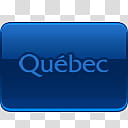 Verglas Icon Set  Oxygen, Quebec, blue background with Quebec text overlay transparent background PNG clipart