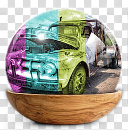 Sphere   the new variation, multicolored tow truck art transparent background PNG clipart