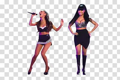 Ariana Grande e Nicki Minaj transparent background PNG clipart