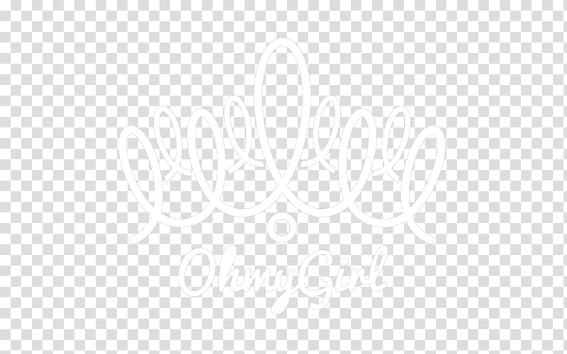 Oh My Girl logo White Edition transparent background PNG clipart