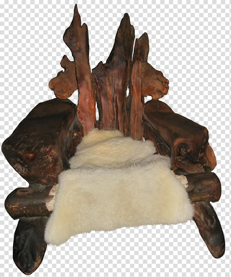 Hobbit Chair, brown wooden armchair transparent background PNG clipart