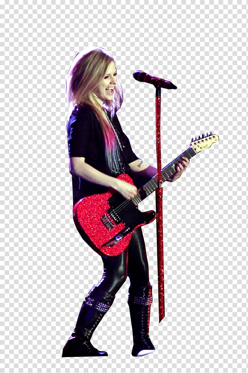 Avril Lavigne, Avril Lavigne playing guitar transparent background PNG clipart