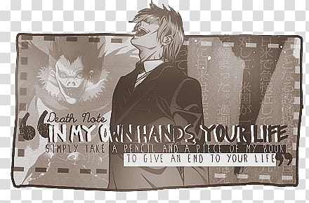 Death Note Kira transparent background PNG clipart