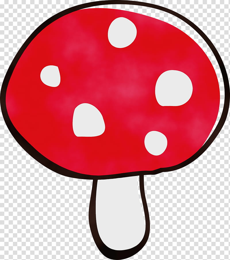 red smile, Mushroom, Cartoon Mushroom, Cute, Watercolor, Paint, Wet Ink transparent background PNG clipart