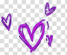 purple hearts transparent background PNG clipart