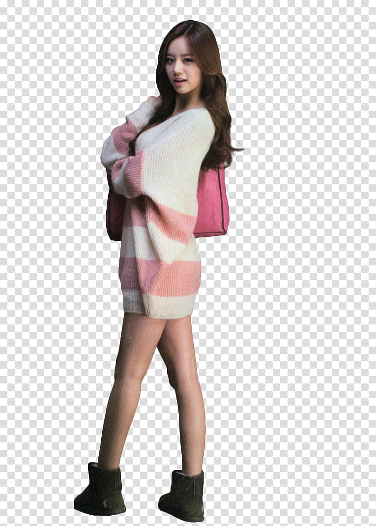 RENDER Hyeri Girl Day, women's pink and white dress transparent background PNG clipart