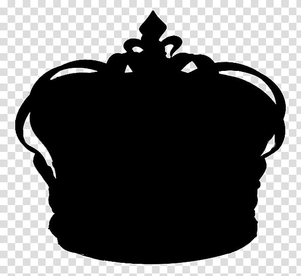 Cartoon Crown, Black White M, Silhouette, Blackandwhite transparent background PNG clipart