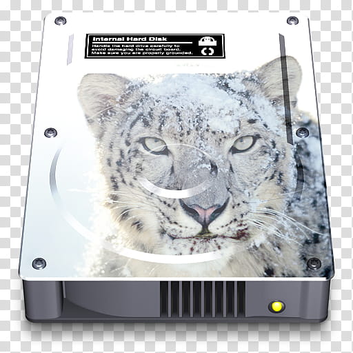  HDD Icons, Snow Leopard B transparent background PNG clipart