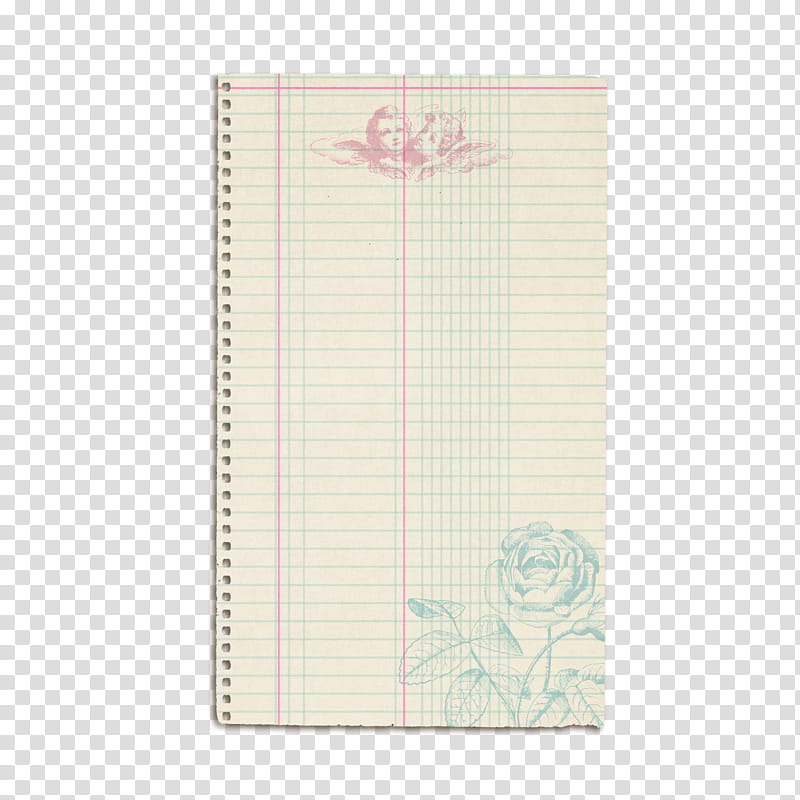 Parisian Notes, white lined paper transparent background PNG clipart