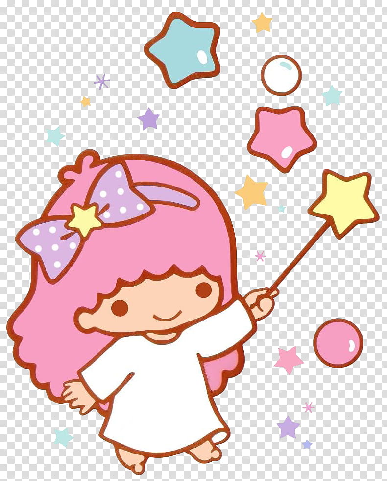 Little Twin Stars Render , girl holding wand illustration transparent background PNG clipart