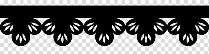Paper Border Brushes, black floral edge transparent background PNG clipart
