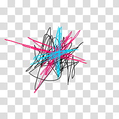 blue, pink, and black scribble transparent background PNG clipart