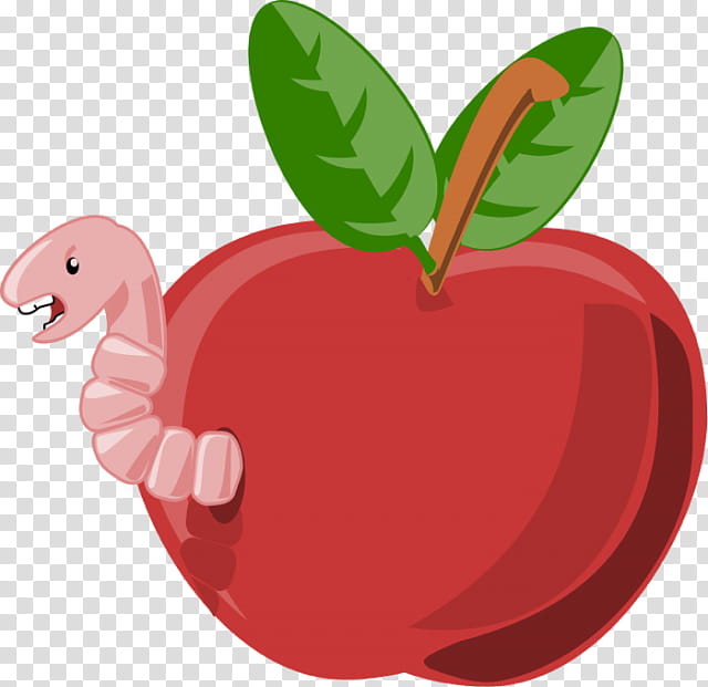 Family Tree, Worm, Cartoon, Apple, Leaf, Fruit, Red, Plant transparent background PNG clipart