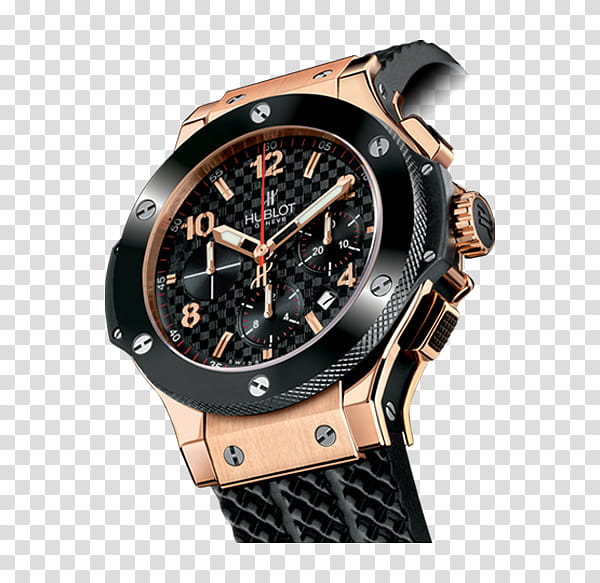 Cartoon Clock, Hublot Big Bang Chronograph, Watch, Hublot Classic Fusion, Gold, Jewellery, Hublot Big Bang Aero Bang, Hublot King Power transparent background PNG clipart