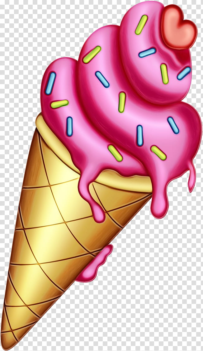 Ice cream, Watercolor, Paint, Wet Ink, Ice Cream Cone, Frozen Dessert, Soft Serve Ice Creams, Dairy transparent background PNG clipart