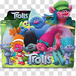 Trolls  Folder Icon Mega , Trolls v_x, Trolls folder icon transparent background PNG clipart