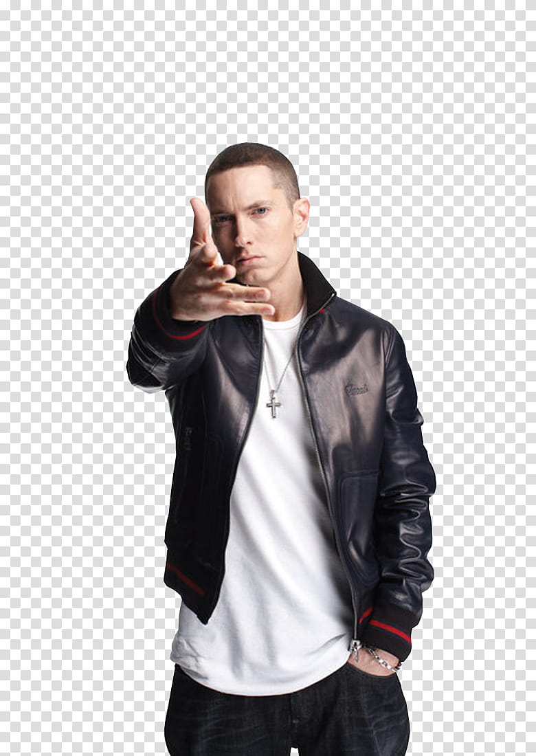 Eminem, Eminem raising his right hand transparent background PNG clipart