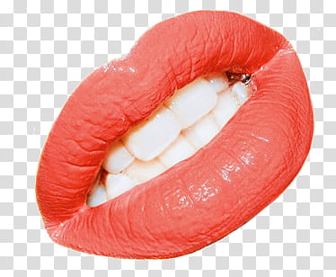 AESTHETIC GRUNGE, red lips illustration transparent background PNG clipart