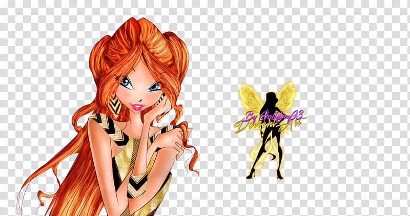 Winx Club Bloom Fashion Gold Couture transparent background PNG clipart