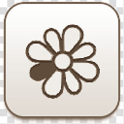 Albook extended sepia , flower file icon transparent background PNG clipart