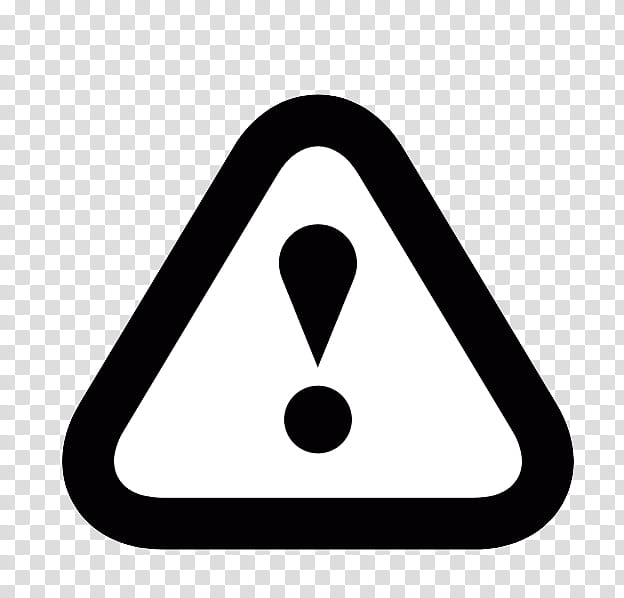 Black Triangle, Warning Sign, Symbol, Flat Design, Line, Black And White
, Area transparent background PNG clipart
