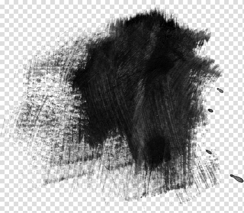 Paint Strokes and Ink Splatters, black paint illustration transparent background PNG clipart