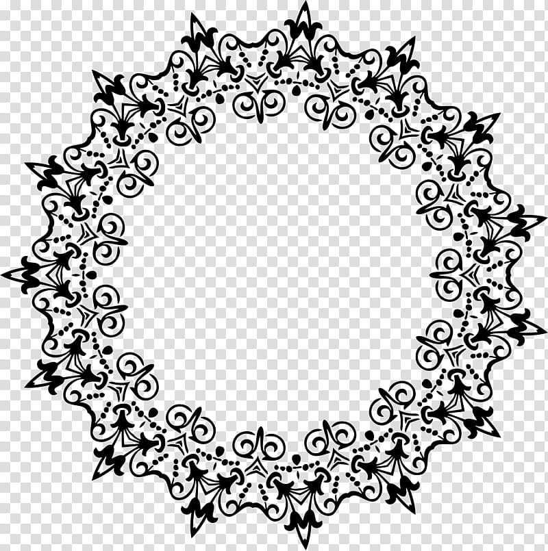 Floral Leaf, Circle, Ornamental Design, Drawing, Floral Design, Line, Geometry, Doily transparent background PNG clipart