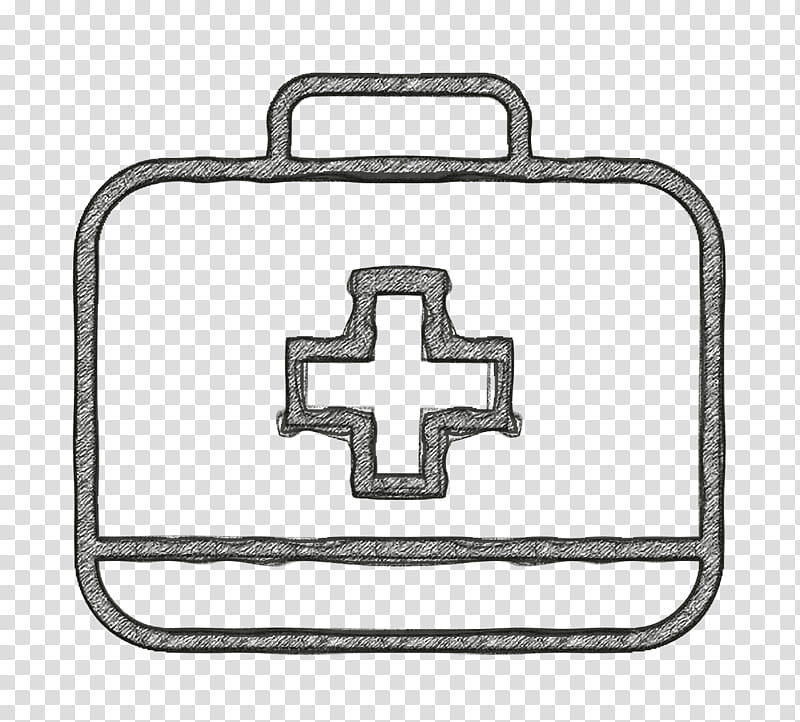 bag icon first aid icon medical bag icon, Metal, Silver, Symbol, Rectangle, Cross transparent background PNG clipart