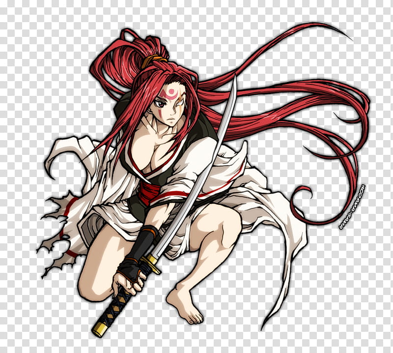Baiken Seishino, female anime character illustration transparent background PNG clipart