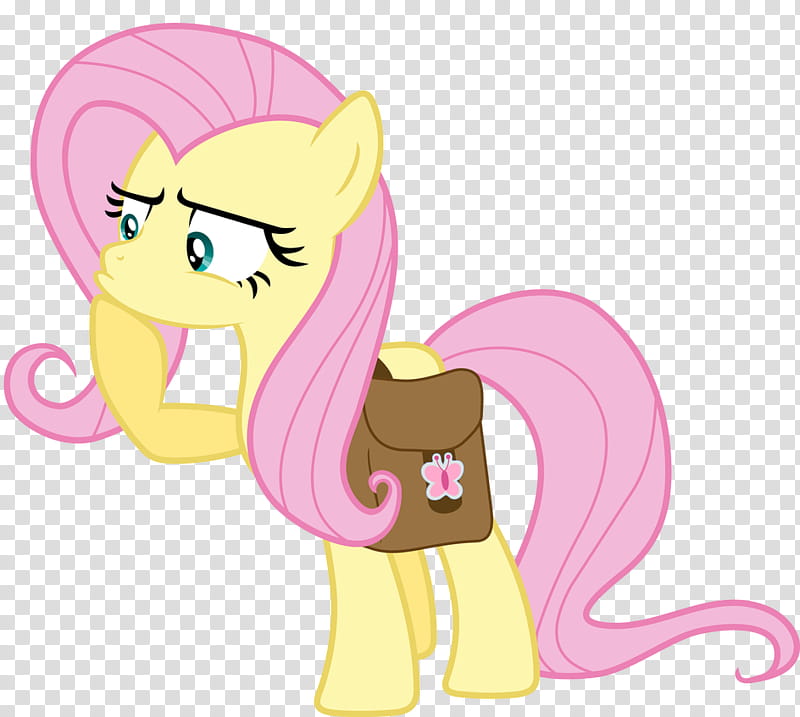 Suspicious Fluttershy, My Little Pony character transparent background PNG clipart