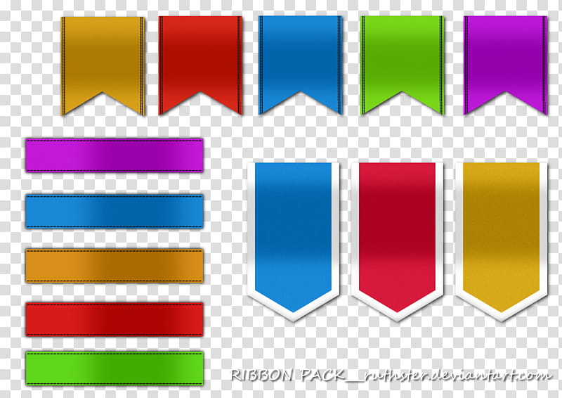 Ribbon ruthster com, several banner collage lot transparent background PNG clipart