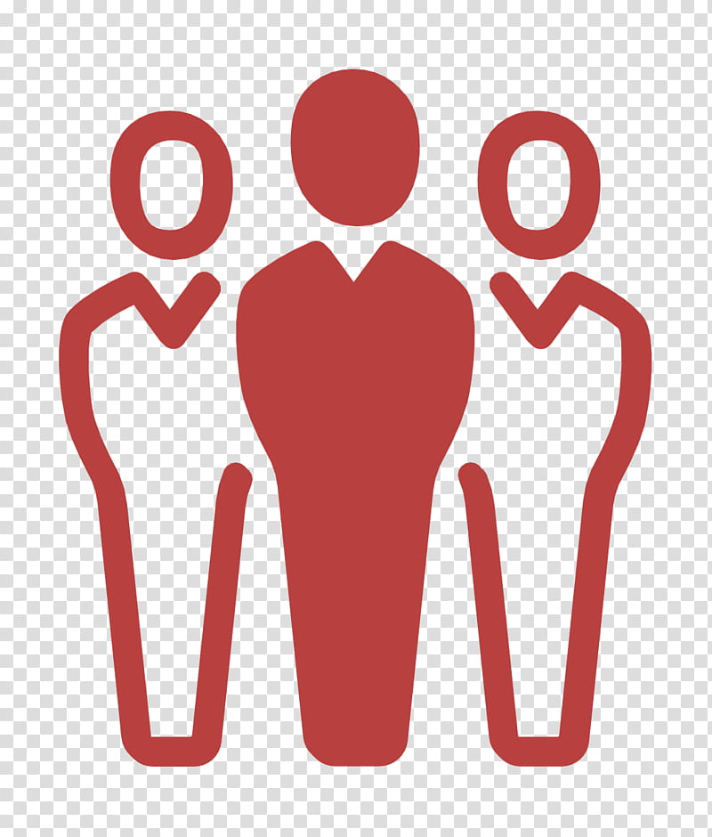 People icon Business Set icon Team icon, Red, Love, Heart transparent background PNG clipart