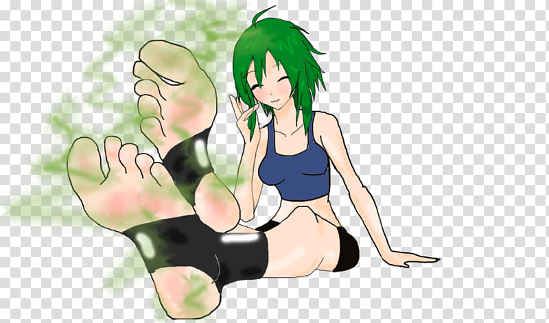 At Gumi&#;s feet (socks)-stinky,sweaty transparent background PNG clipart