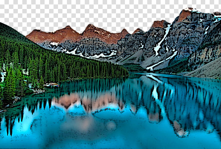 natural landscape nature reflection water mountain, Water Resources, Mountainous Landforms, Glacial Lake, Wilderness transparent background PNG clipart