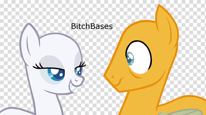 MLP Base Hey there hottie, gray and orange ponies transparent background PNG clipart