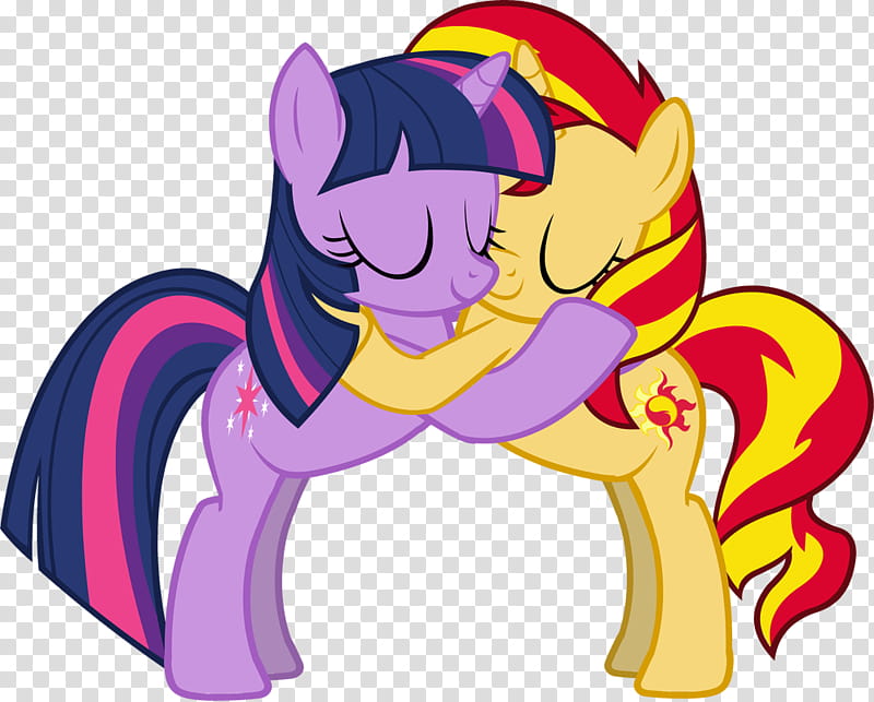 MLP Shipping, Twilight Sparkle and Sunset Shimmer transparent background PNG clipart