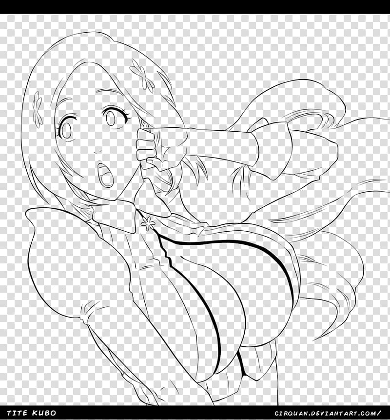 Bleach  Inoue Orihime (lineart) transparent background PNG clipart