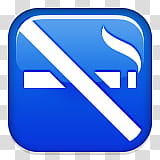 blue no smoking icon transparent background PNG clipart