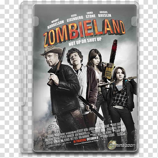 Movie Icon , Zombieland, Zombieland DVD case transparent background PNG clipart