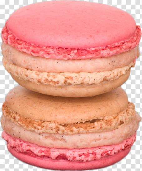 Macaron, pink and beige macaroons transparent background PNG clipart
