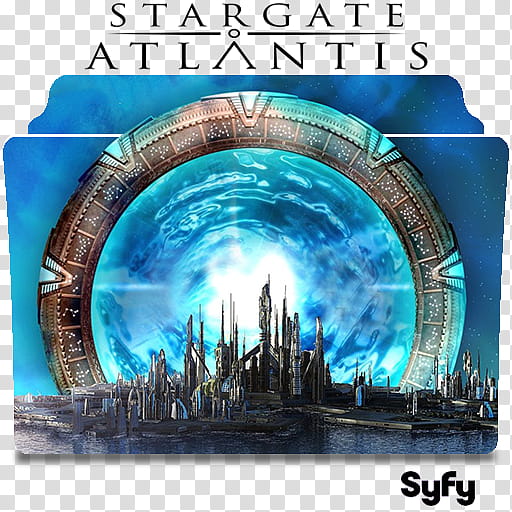Stargate Atlantis series and season folder icons, Stargate Atlantis ( transparent background PNG clipart