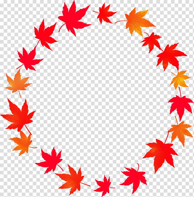 autumn leaf wreath leaves wreath thanksgiving, Red, Maple Leaf, Tree, Plant transparent background PNG clipart