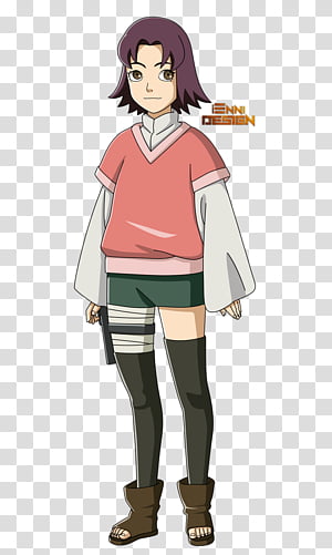 Boruto: Naruto Next Generation, Wasabi Izuno, female anime character with  peace hand sign gesture transparent background PNG clipart