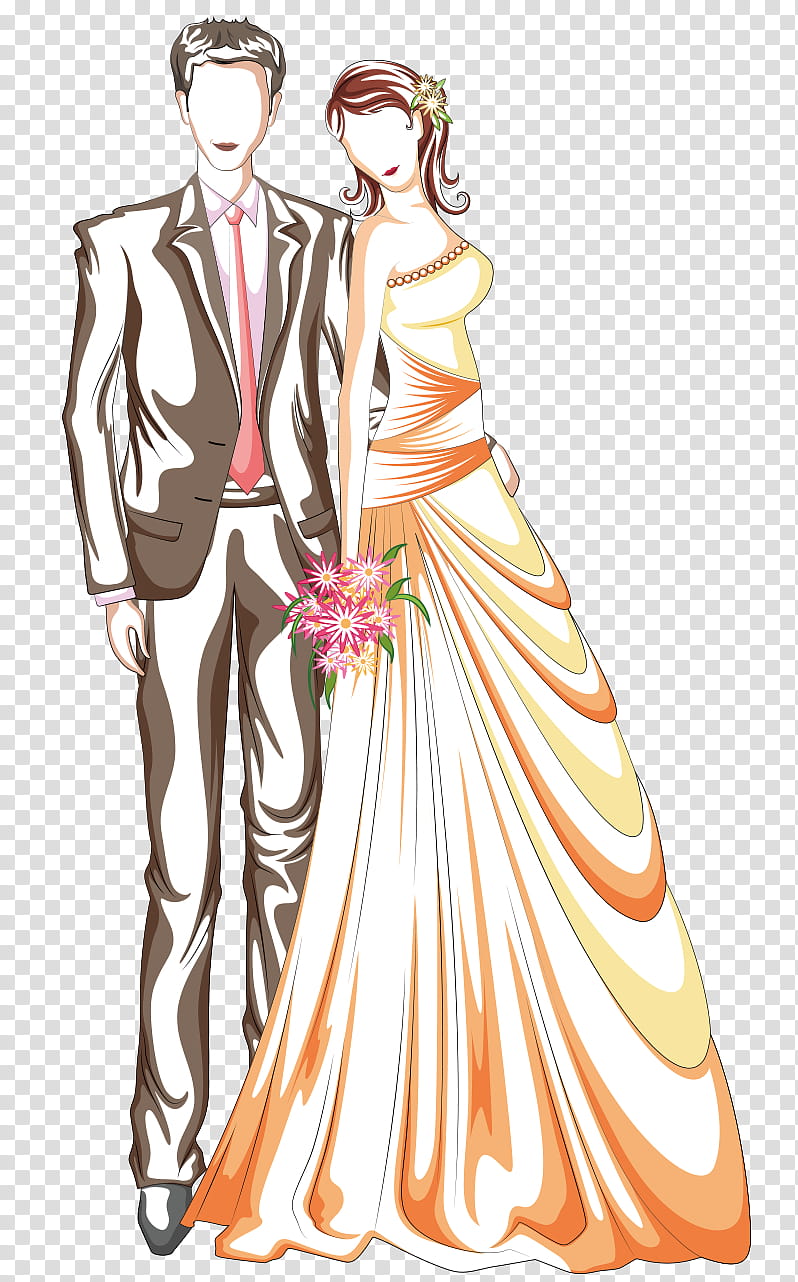 Wedding Invitation Design, Bridegroom, Marriage, Drawing, Ceremony, Wedding Dress, Wedding , Woman transparent background PNG clipart