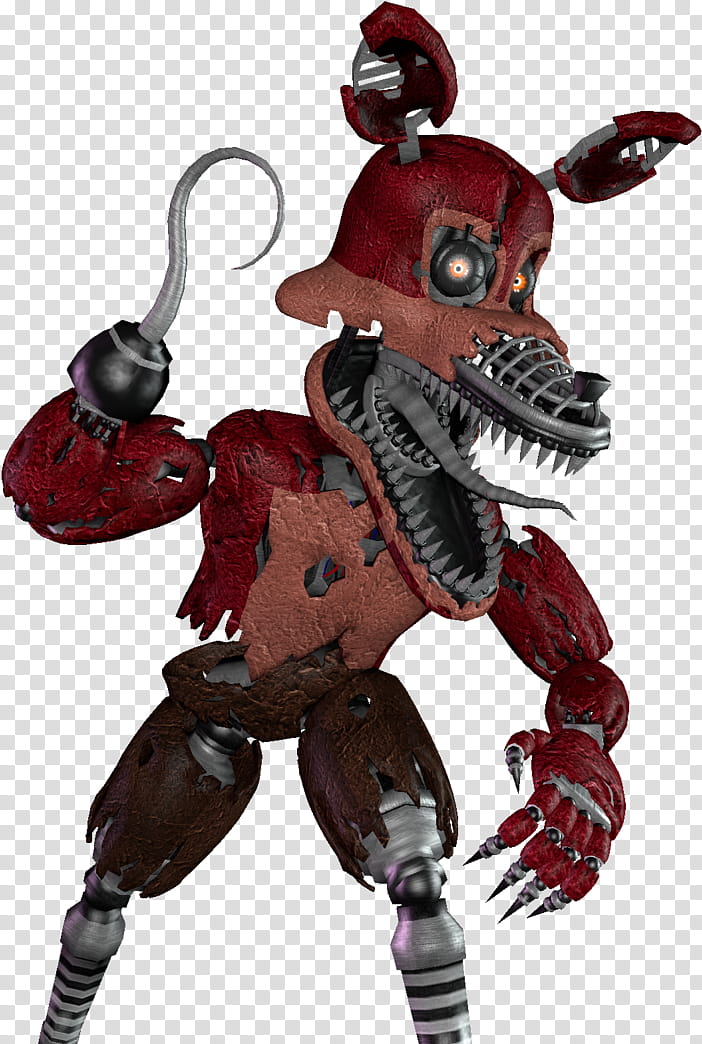 Download Five Nights At Freddy's 2 Png - Fnaf Withered Foxy Jumpscare PNG  Image with No Background 