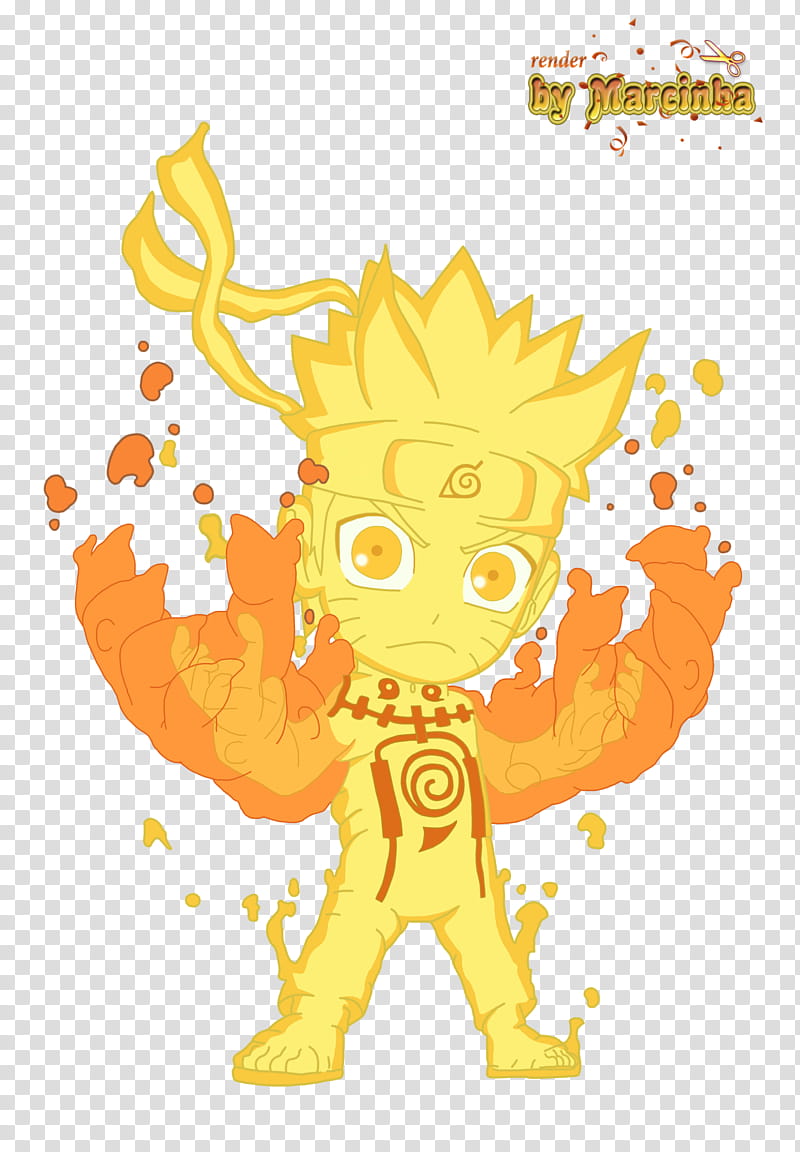 Chibi Naruto Rikudou, Naruto Nine Tails Chakra chibi transparent background PNG clipart