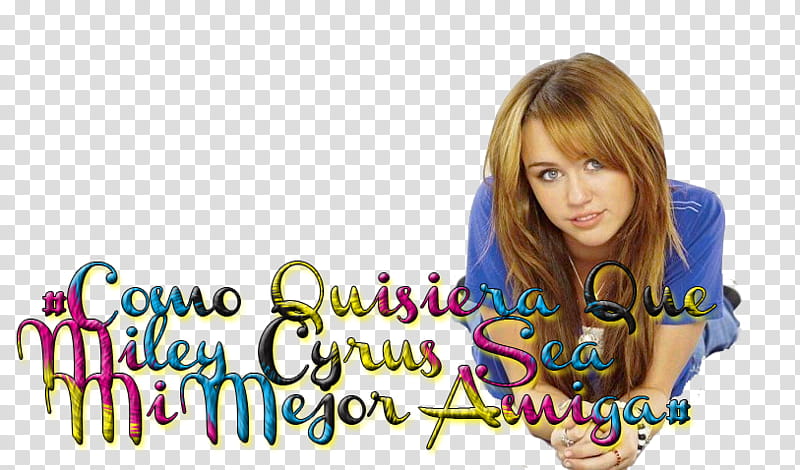 Miley Cyrus Bff transparent background PNG clipart