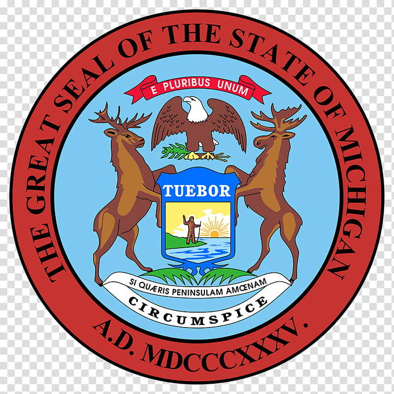 Flag, Michigan, Seal Of Michigan, Us State, Great Seal Of The United States, Flag Of Michigan, Secretary Of State Of Michigan, United States Of America transparent background PNG clipart