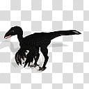 Spore creature Melanistic Troodon transparent background PNG clipart